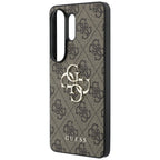Guess 4G Big Metal Logo dėklas skirtas Samsung Galaxy S26 Ultra - Ruda -- Samsung Galaxy S26 Ultra
