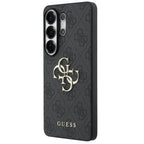 Guess 4G Big Metal Logo dėklas skirtas Samsung Galaxy S26 Ultra - Juoda -- Samsung Galaxy S26 Ultra