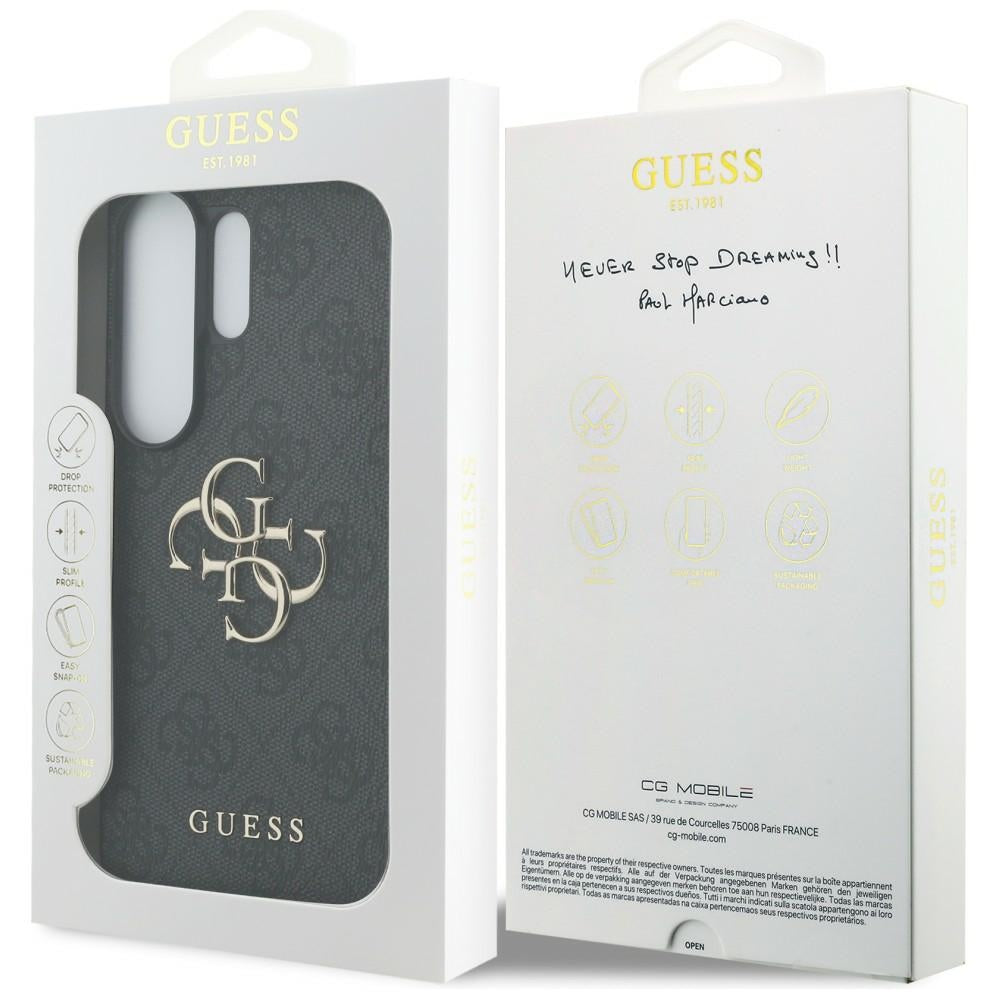 Guess 4G Big Metal Logo dėklas skirtas Samsung Galaxy S26 Ultra - Juoda -- Samsung Galaxy S26 Ultra