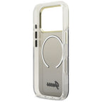 Guess IML Gradient Script Metal MagSafe Dėklas, skirtas iPhone 17 Pro - Black