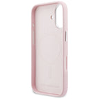 Karl Lagerfeld Karl & Choupette galvos kaiščiai Saffiano MagSafe Dėklas, skirtas iPhone 17 - Pink