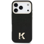Karl Lagerfeld Karl Head Logo MagSafe Dėklas, skirtas iPhone 17 Pro - Black