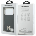 Karl Lagerfeld Karl Head Logo MagSafe Dėklas, skirtas iPhone 17 Pro - Black