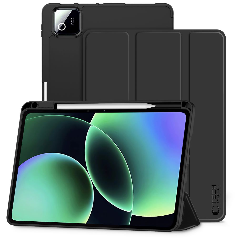 Tech-Protect SmartCase rašiklio dėklas, skirtas Xiaomi Pad 7 / 7 Pro / 8 / 8 Pro 11.2 – juodas -- Xiaomi Pad 7 / Xiaomi 7...