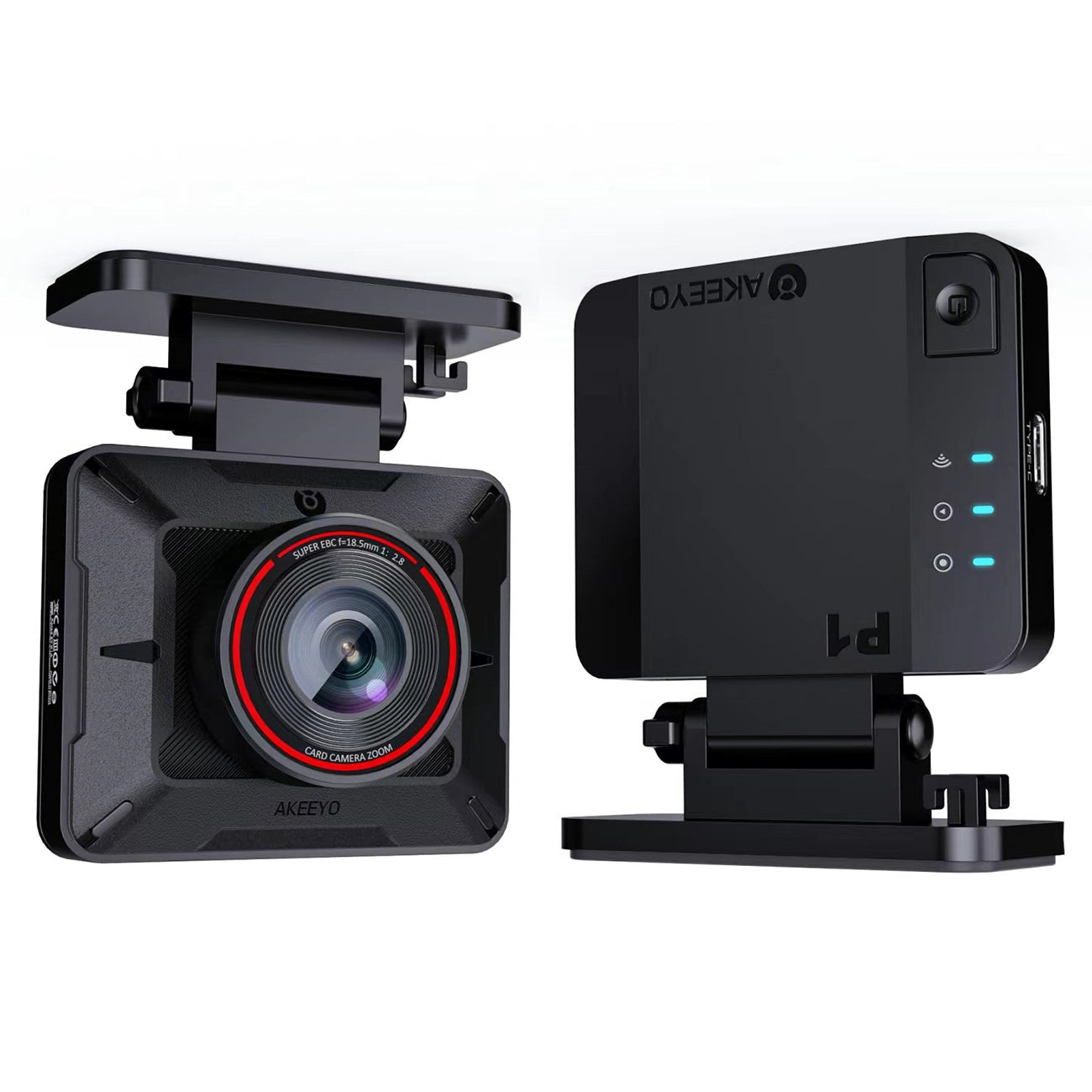AKEEYO P1 automobilio kameros vaizdo įrašytuvas FullHD 30fps - juoda -- Cycling Accessories