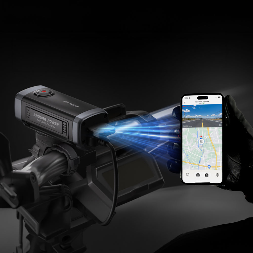 AKEEYO 710 Lite sporto kamera vaizdo įrašytuvas dviračio rankenai - juoda -- Cycling Accessories