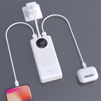 Dudao K12Pro Power Bank 22.5W PD 20000mAh USB-A, USB-C – Baltas -- Powerbanks