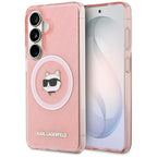 Karl Lagerfeld IML kartotinis Choupette MagSafe dėklas, skirtas Samsung Galaxy S26 - Pink