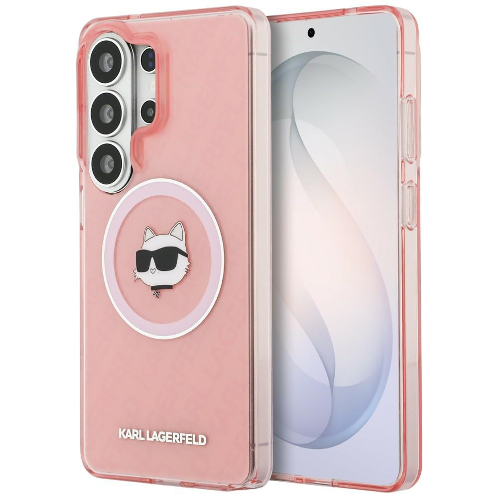 Karl Lagerfeld IML kartotinis Choupette MagSafe dėklas, skirtas Samsung Galaxy S26 Ultra - Pink