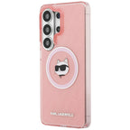 Karl Lagerfeld IML kartotinis Choupette MagSafe dėklas, skirtas Samsung Galaxy S26 Ultra - Pink