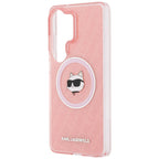 Karl Lagerfeld IML kartotinis Choupette MagSafe dėklas, skirtas Samsung Galaxy S26 Ultra - Pink