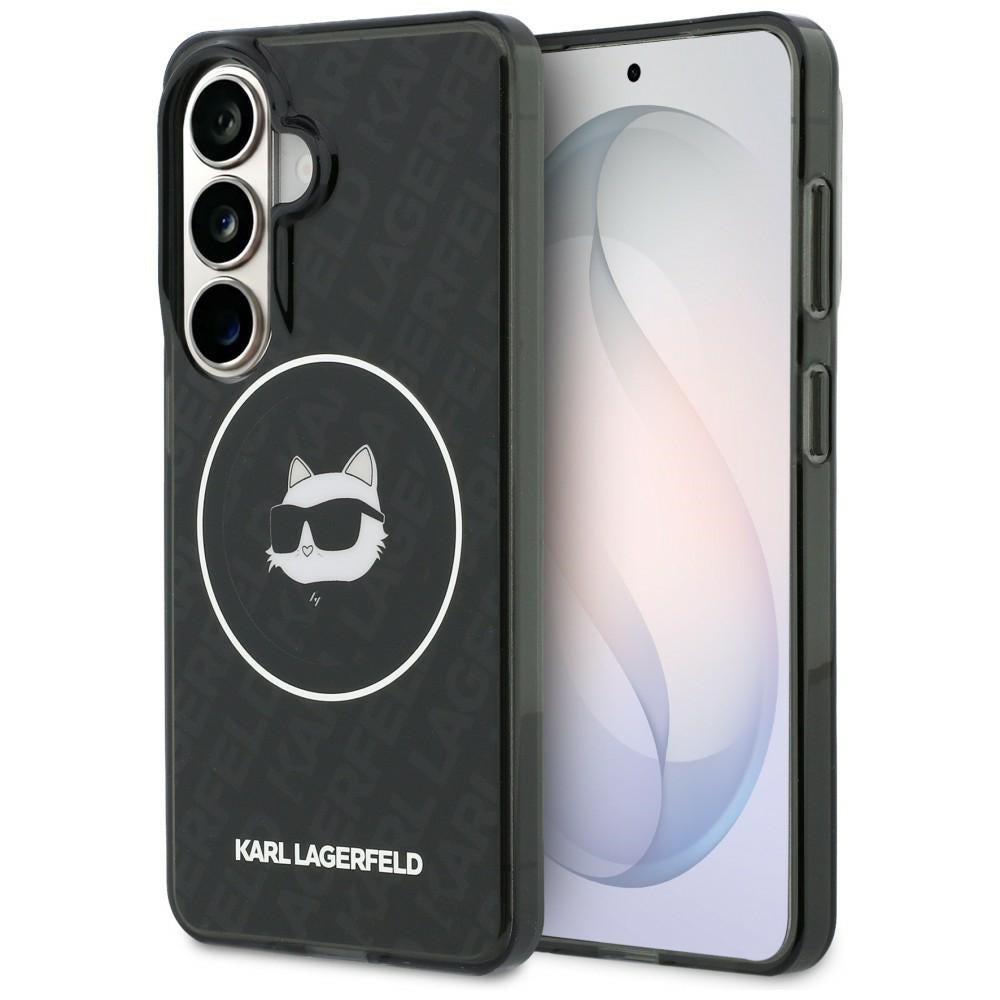 Karl Lagerfeld IML kartotinis Choupette MagSafe dėklas, skirtas Samsung Galaxy S26 - Black