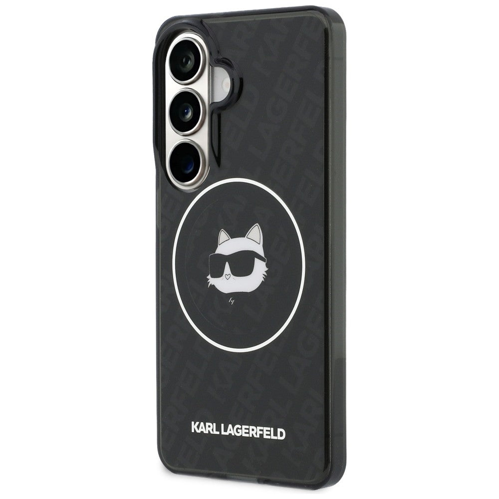 Karl Lagerfeld IML kartotinis Choupette MagSafe dėklas, skirtas Samsung Galaxy S26 - Black