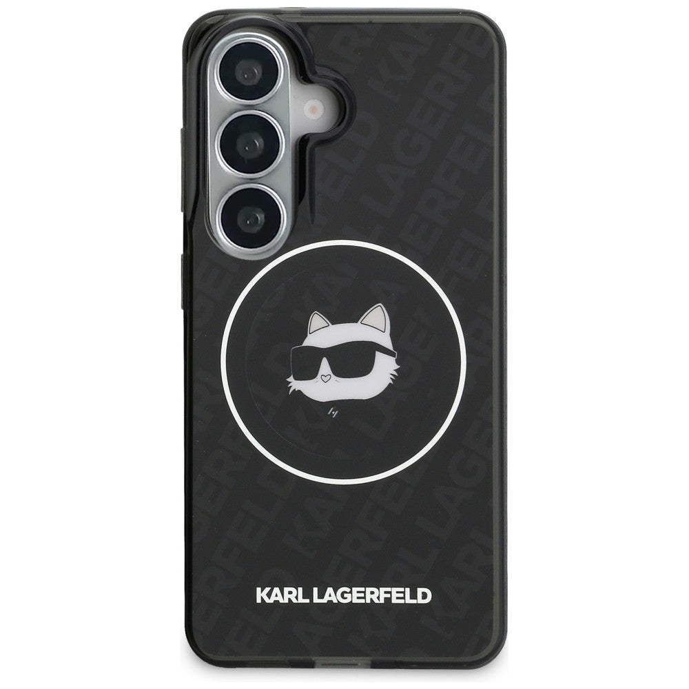 Karl Lagerfeld IML kartotinis Choupette MagSafe dėklas, skirtas Samsung Galaxy S26 - Black