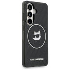 Karl Lagerfeld IML kartotinis Choupette MagSafe dėklas, skirtas Samsung Galaxy S26 - Black