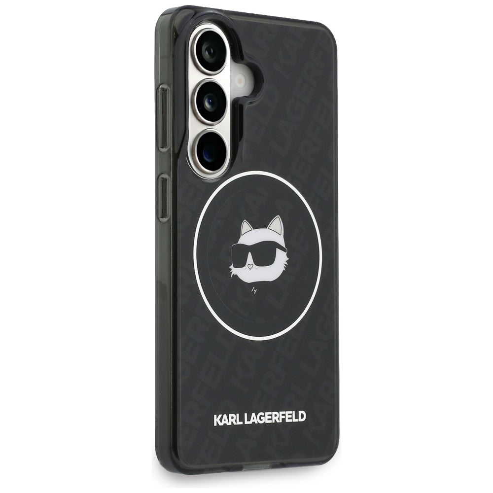 Karl Lagerfeld IML kartotinis Choupette MagSafe dėklas, skirtas Samsung Galaxy S26 - Black