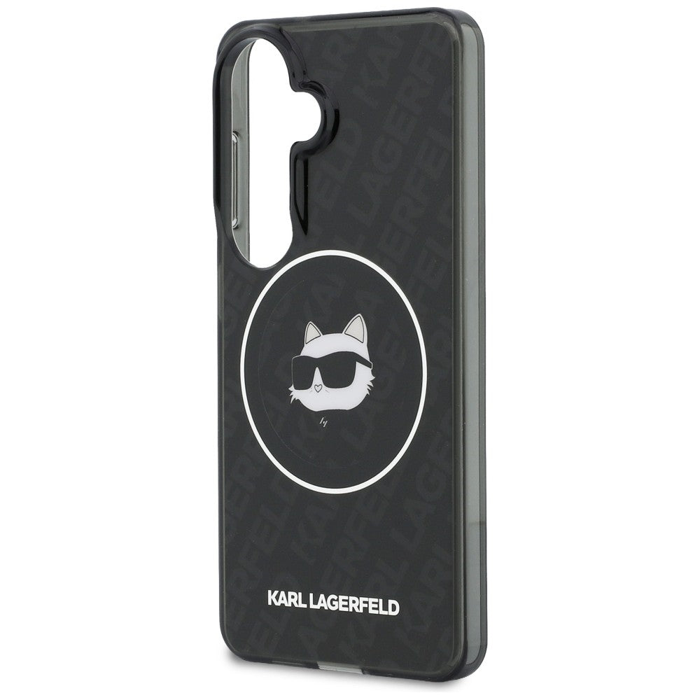 Karl Lagerfeld IML kartotinis Choupette MagSafe dėklas, skirtas Samsung Galaxy S26 - Black