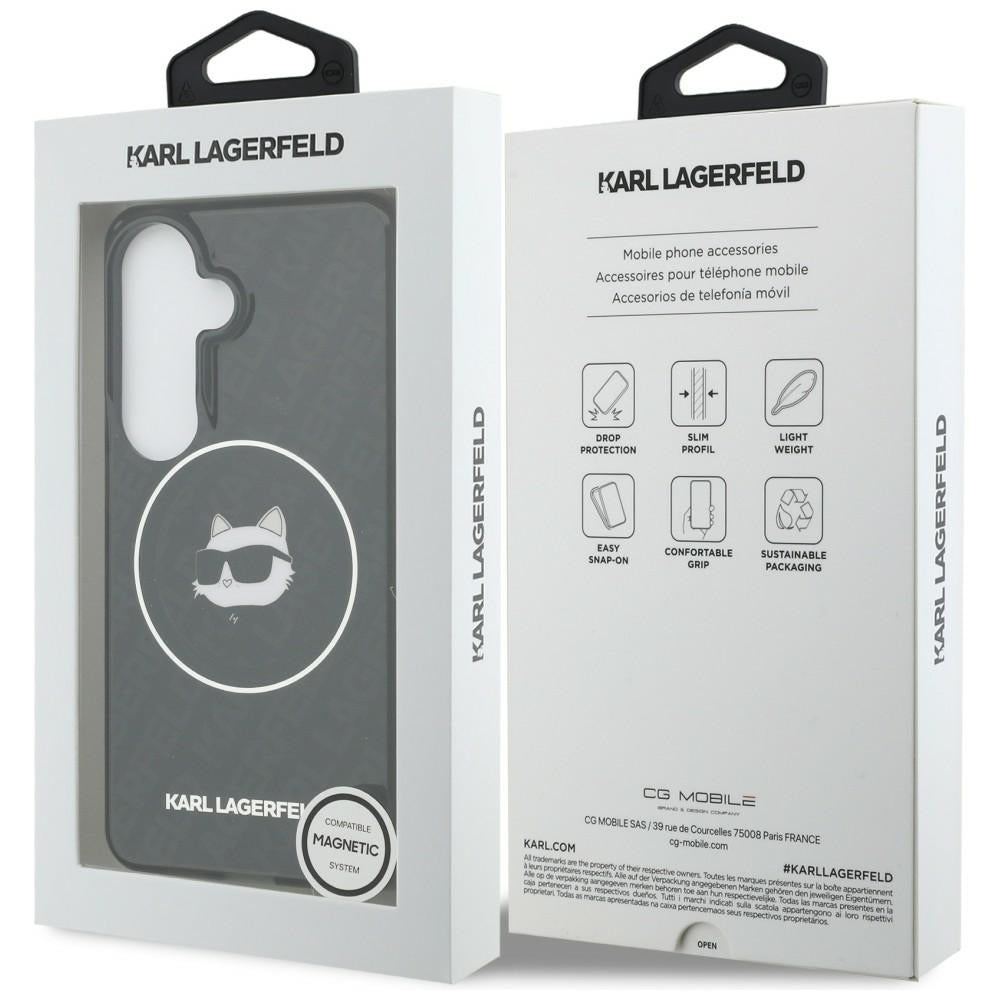 Karl Lagerfeld IML kartotinis Choupette MagSafe dėklas, skirtas Samsung Galaxy S26 - Black