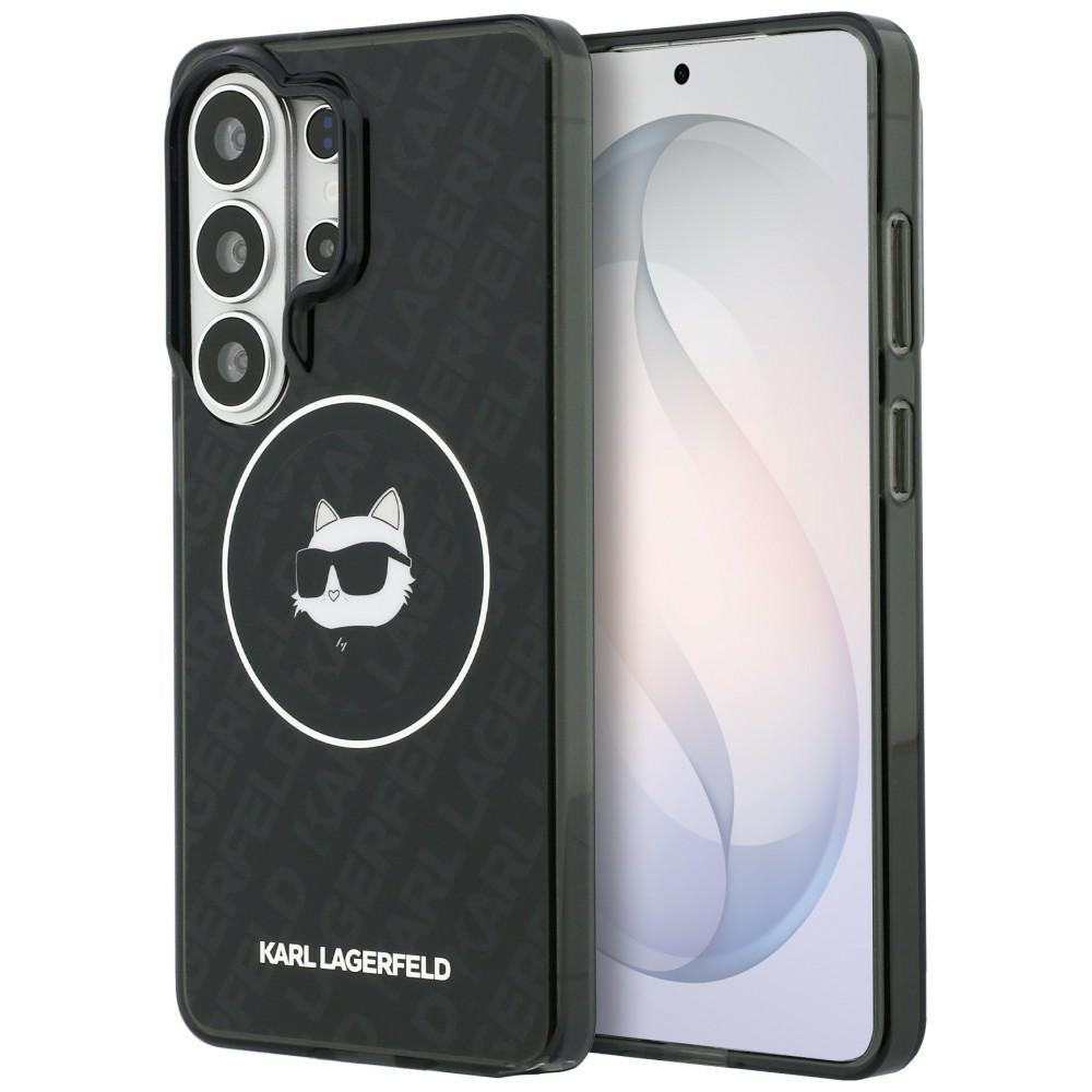 Karl Lagerfeld IML Repeated Choupette MagSafe dėklas Samsung Galaxy S26 Ultra - juodas -- Samsung Galaxy S26 Ultra