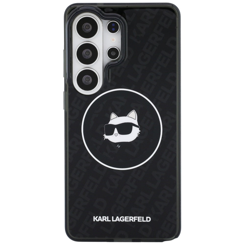 Karl Lagerfeld IML Repeated Choupette MagSafe dėklas Samsung Galaxy S26 Ultra - juodas -- Samsung Galaxy S26 Ultra