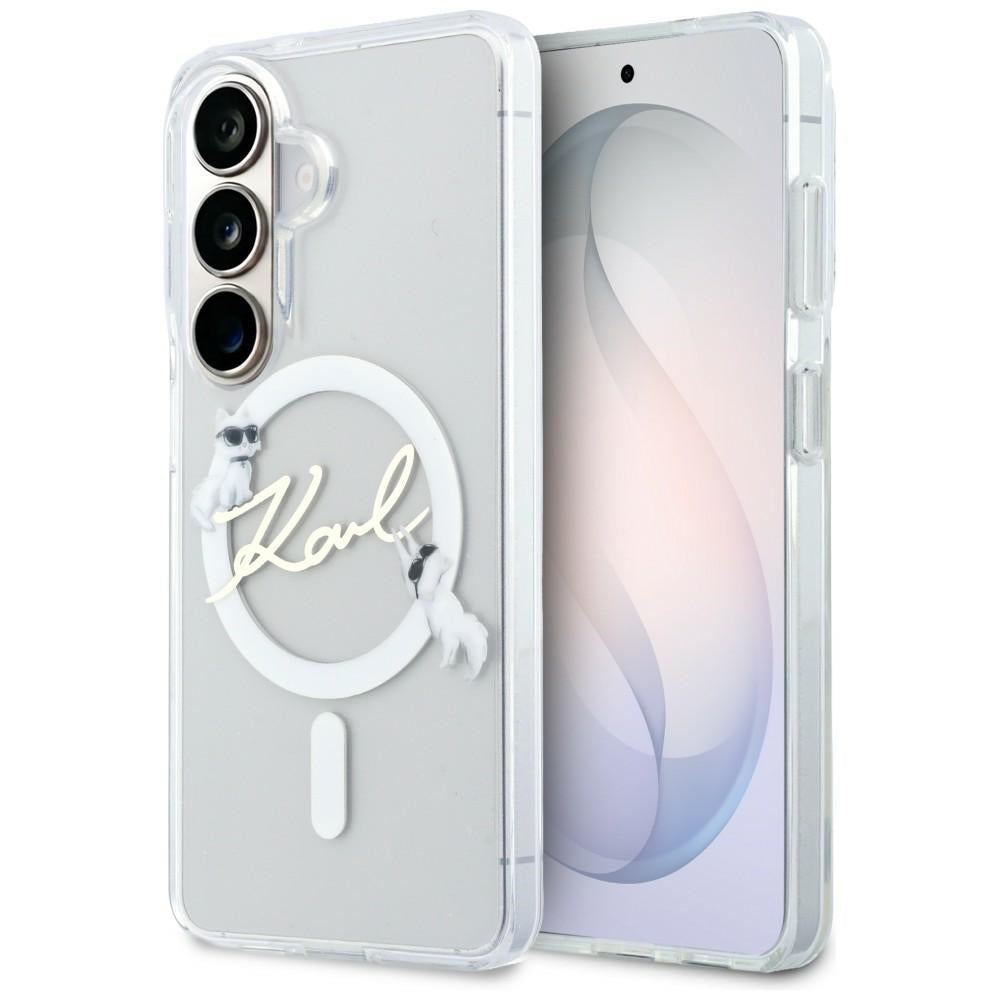 Karl Lagerfeld IML KC Script MagSafe Case skirtas Samsung Galaxy S26 – Skaidrus -- Samsung Galaxy S26