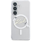 Karl Lagerfeld IML KC Script MagSafe Case skirtas Samsung Galaxy S26 – Skaidrus -- Samsung Galaxy S26