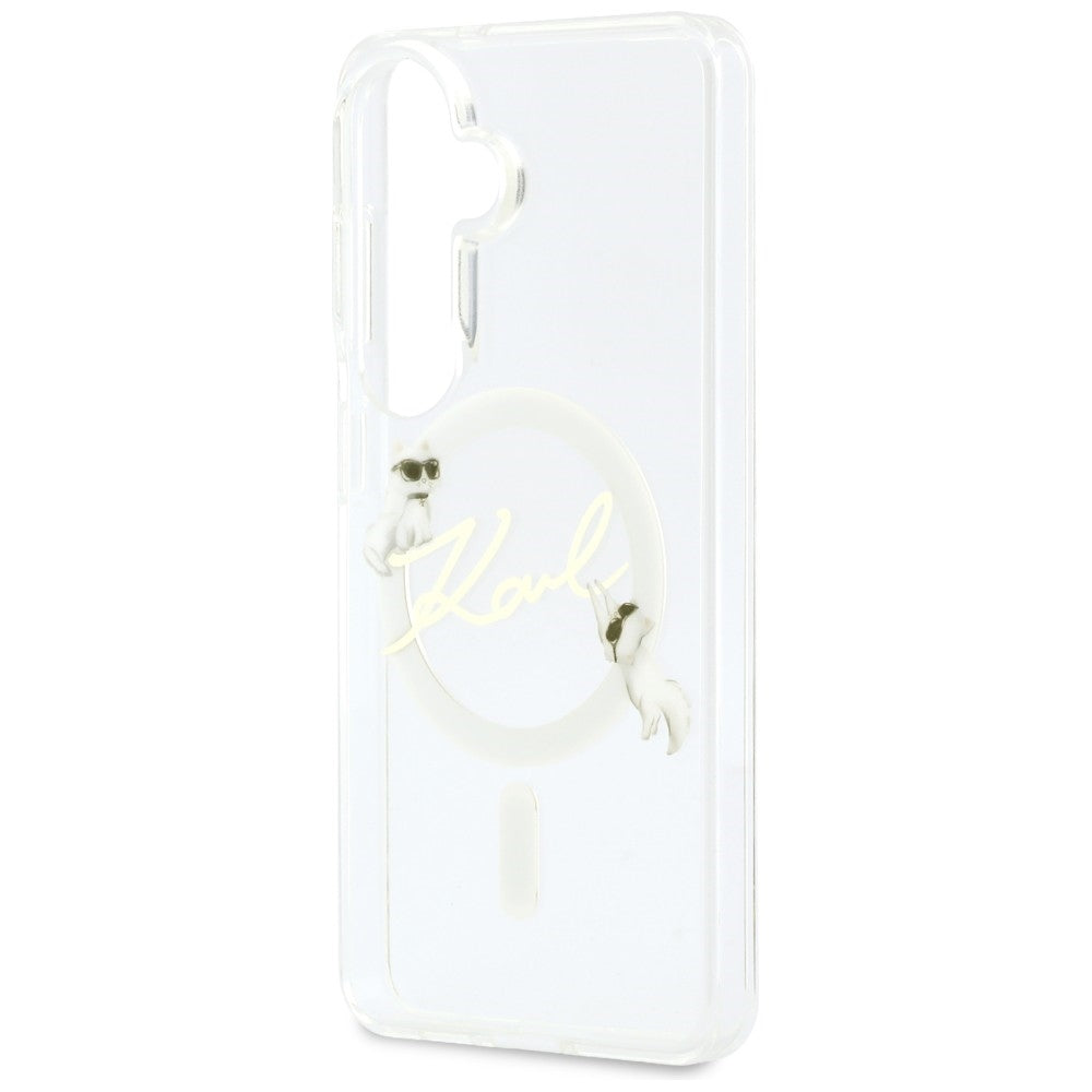 Karl Lagerfeld IML KC Script MagSafe Case skirtas Samsung Galaxy S26 – Skaidrus -- Samsung Galaxy S26