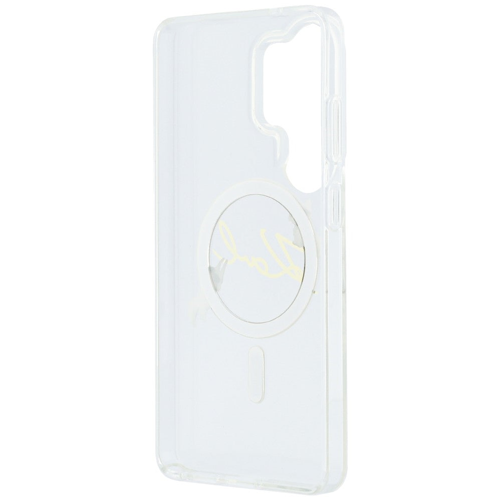 Karl Lagerfeld IML KC Script MagSafe dėklas skirtas Samsung Galaxy S26 Ultra - Skaidrus -- Samsung Galaxy S26 Ultra