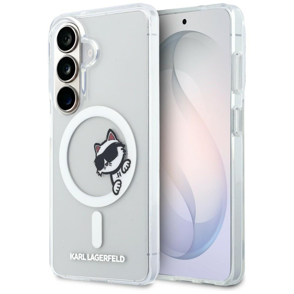 Karl Lagerfeld IML Peekaboo Choupette MagSafe dėklas skirtas Samsung Galaxy S26 - Skaidrus -- Samsung Galaxy S26