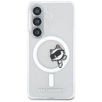 Karl Lagerfeld IML Peekaboo Choupette MagSafe dėklas skirtas Samsung Galaxy S26 - Skaidrus -- Samsung Galaxy S26