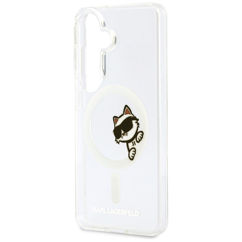 Karl Lagerfeld IML Peekaboo Choupette MagSafe dėklas skirtas Samsung Galaxy S26 - Skaidrus -- Samsung Galaxy S26