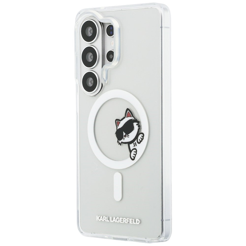 Karl Lagerfeld IML Peekaboo Choupette MagSafe dėklas skirtas Samsung Galaxy S26 Ultra - skaidrus -- Samsung Galaxy S26 Ultra