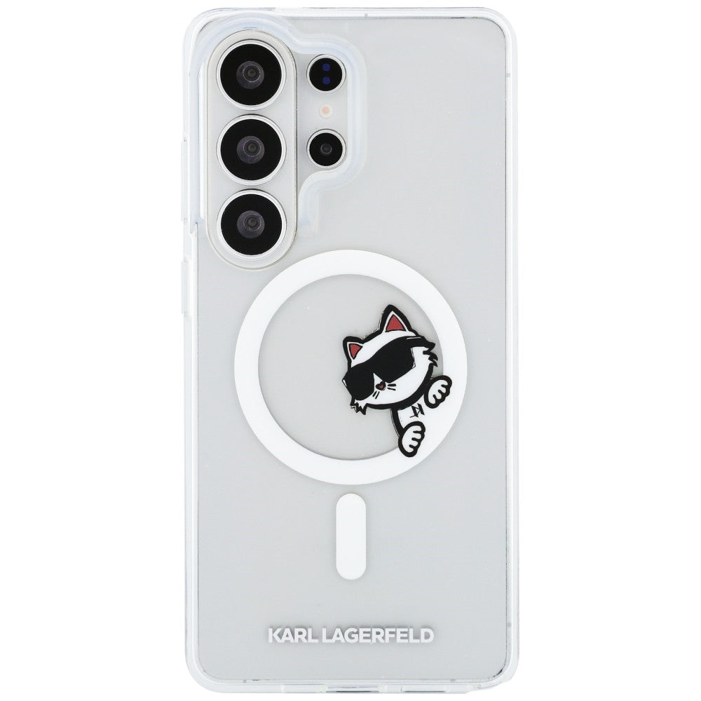 Karl Lagerfeld IML Peekaboo Choupette MagSafe dėklas skirtas Samsung Galaxy S26 Ultra - skaidrus -- Samsung Galaxy S26 Ultra