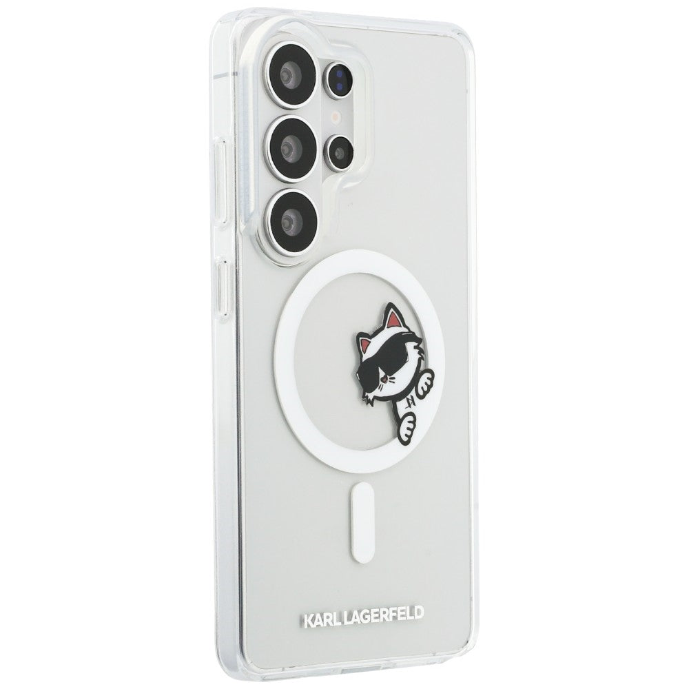 Karl Lagerfeld IML Peekaboo Choupette MagSafe dėklas skirtas Samsung Galaxy S26 Ultra - skaidrus -- Samsung Galaxy S26 Ultra