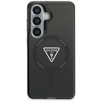 Guess IML gradiento trikampis MagSafe Dėklas, skirtas Samsung Galaxy S26 - Black