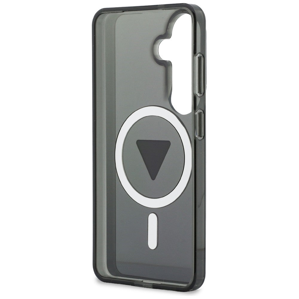 Guess IML gradiento trikampis MagSafe Dėklas, skirtas Samsung Galaxy S26 - Black