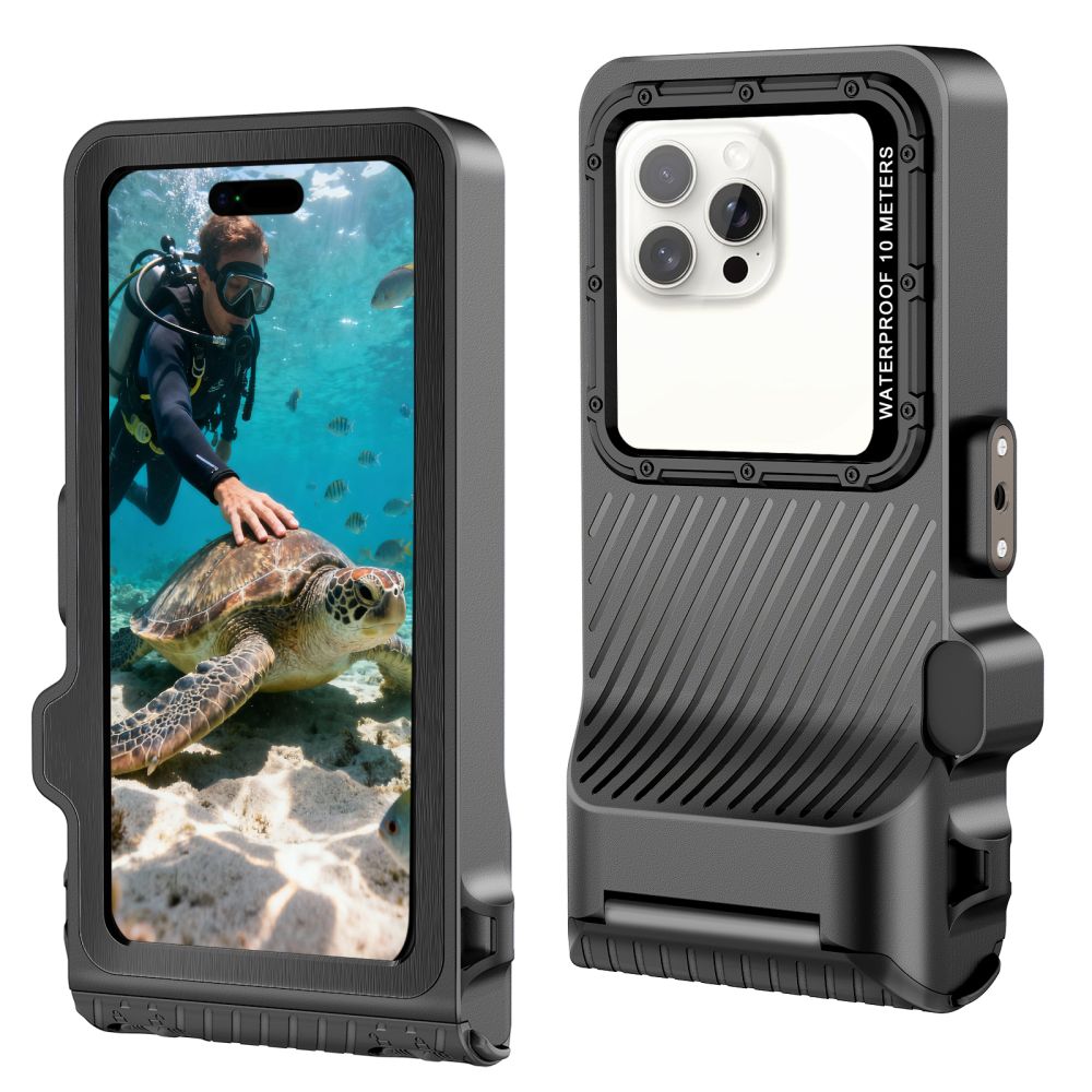 Tech-Protect IPX8 Pro vandeniui atsparus telefono dėklas – pilkas ir juodas -- Cell phone cases and covers