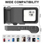 Tech-Protect IPX8 Pro vandeniui atsparus telefono dėklas – pilkas ir juodas -- Cell phone cases and covers