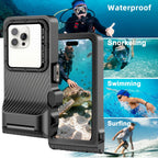Tech-Protect IPX8 Pro vandeniui atsparus telefono dėklas – pilkas ir juodas -- Cell phone cases and covers