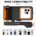 Tech-Protect IPX8 Pro vandeniui atsparus telefono dėklas – oranžinė ir juoda -- Cell phone cases and covers