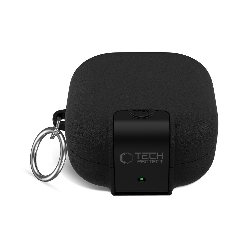 Tech-Protect Plonas kabliuko dėklas, skirtas Samsung Galaxy Buds 4 / 4 Pro - Black -- Samsung Galaxy Buds 4 / Samsung 4...