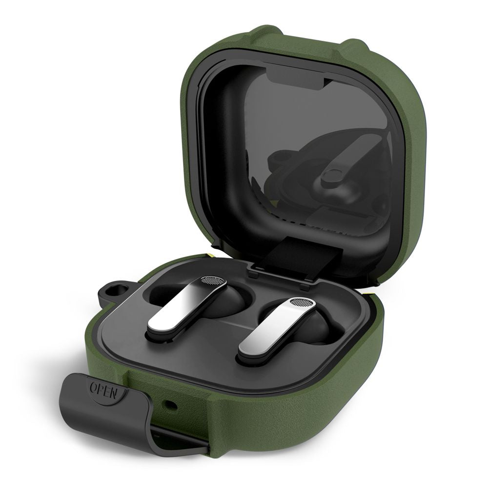 Tech-Protect Plonas kabliuko dėklas, skirtas Samsung Galaxy Buds 4 / 4 Pro - Green -- Samsung Galaxy Buds 4 / Samsung 4...