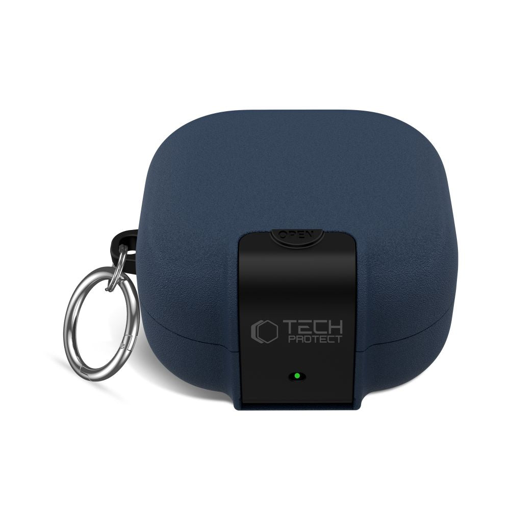 Tech-Protect Plonas kabliuko dėklas, skirtas Samsung Galaxy Buds 4 / 4 Pro - Navy Blue -- Samsung Galaxy Buds 4 / Samsung...
