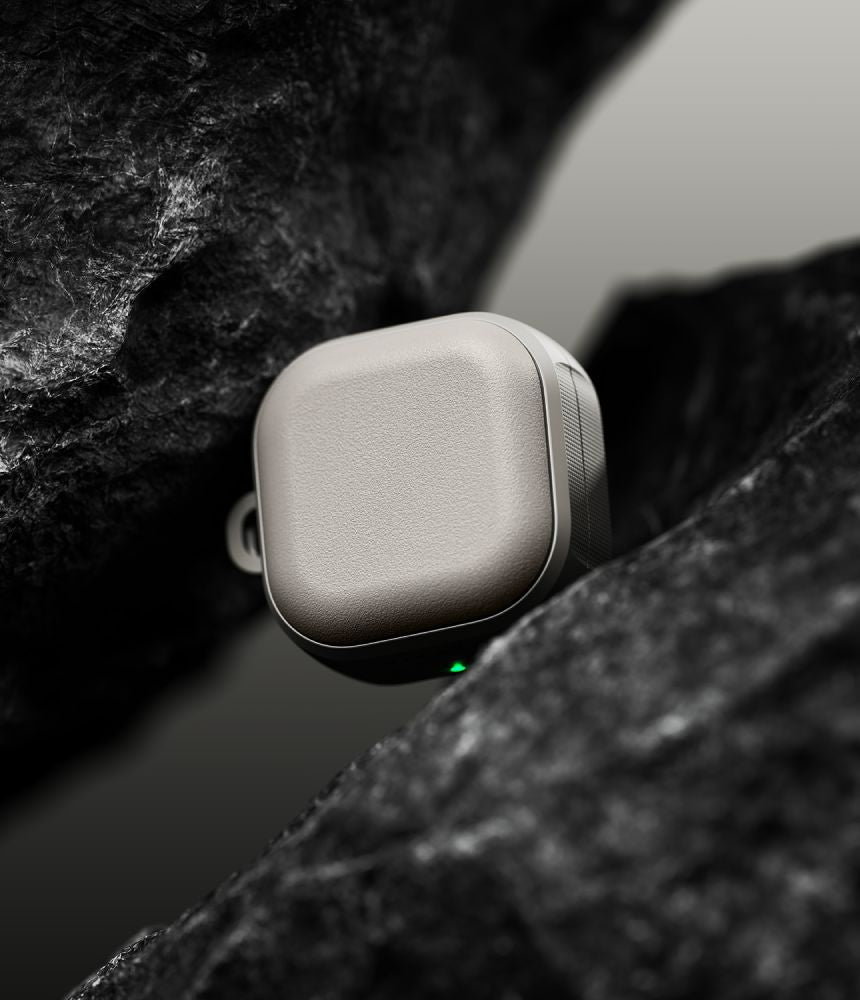 Ringke Onikso magnetinis dėklas, skirtas Samsung Galaxy Buds 4 / 4 Pro - Gray -- Samsung Galaxy Buds 4 / Samsung 4 Pro /...
