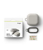 Ringke Onikso magnetinis dėklas, skirtas Samsung Galaxy Buds 4 / 4 Pro - Gray -- Samsung Galaxy Buds 4 / Samsung 4 Pro /...
