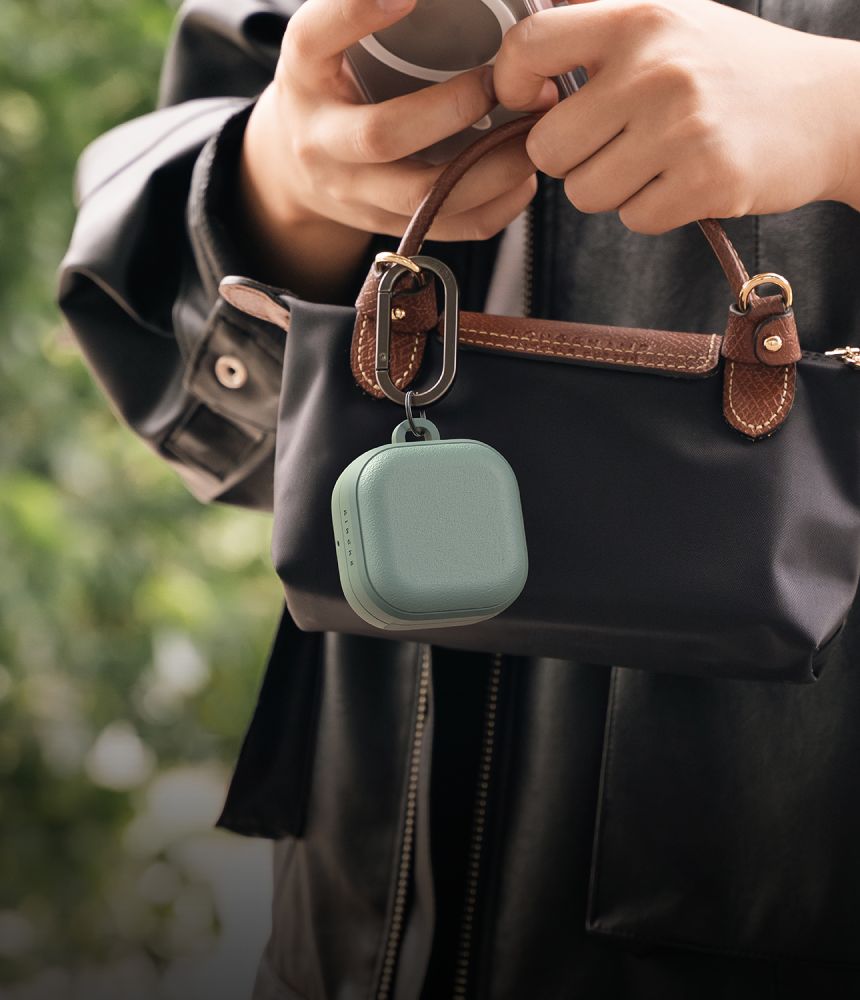 Ringke Onikso magnetinis dėklas, skirtas Samsung Galaxy Buds 4 / 4 Pro - Green -- Samsung Galaxy Buds 4 / Samsung 4 Pro /...