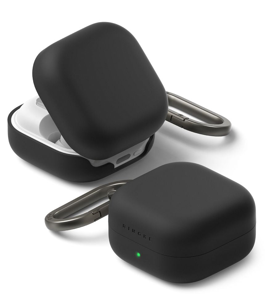 Ringke Silikoninis dėklas, skirtas Samsung Galaxy Buds 4 / 4 Pro - Black -- Samsung Galaxy Buds 4 / Samsung 4 Pro /...