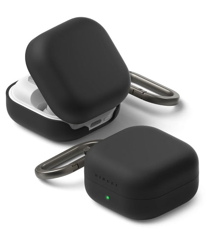 Ringke Silikoninis dėklas, skirtas Samsung Galaxy Buds 4 / 4 Pro - Black -- Samsung Galaxy Buds 4 / Samsung 4 Pro /...