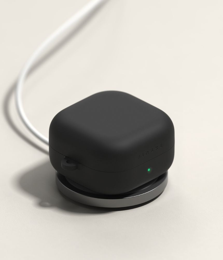 Ringke Silikoninis dėklas, skirtas Samsung Galaxy Buds 4 / 4 Pro - Black -- Samsung Galaxy Buds 4 / Samsung 4 Pro /...