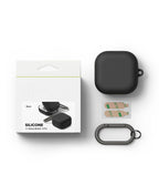 Ringke Silikoninis dėklas, skirtas Samsung Galaxy Buds 4 / 4 Pro - Black -- Samsung Galaxy Buds 4 / Samsung 4 Pro /...